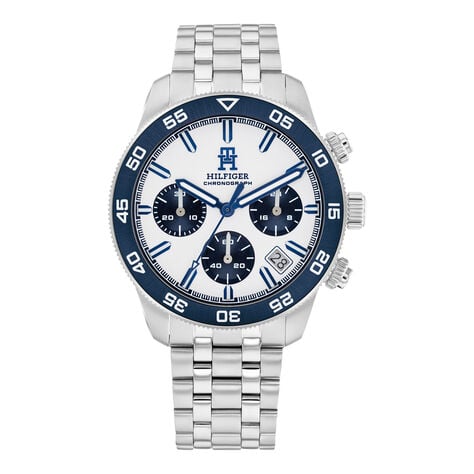 Montre Tommy Hilfiger Th85 Chrono Blanc -  Homme | Marc Orian
