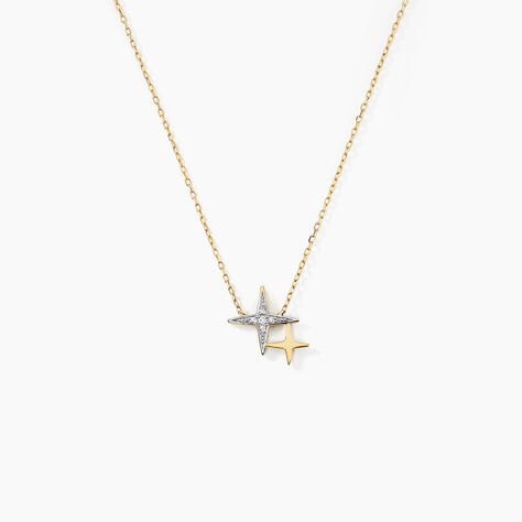 Collier Lumiere Or Jaune Oxyde De Zirconium - Colliers avec pierres Femme | Marc Orian