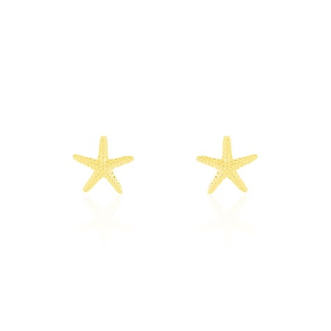 Boucles D'oreilles Or Jaune Aenor Puces - Puces Femme | Marc Orian