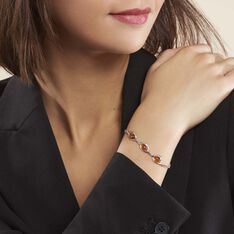 Bracelet Argent Blanc Mounyaae Ambre - Bracelets chaînes Femme | Marc Orian
