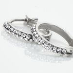 Cr&eacute;oles Sandrine Or Blanc Strass - Cr&eacute;oles Femme | Marc Orian