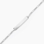 Bracelet Identite Bebe Or Blanc Bartolomee - Gourmettes Enfant | Marc Orian