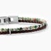 Bracelet Jourdan Cuir De Vache Noir Agate - Bracelets cuir Homme | Marc Orian