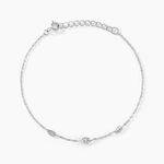 Bracelet Gypsie Argent Blanc Oxyde De Zirconium - Bracelets fantaisie Femme | Marc Orian