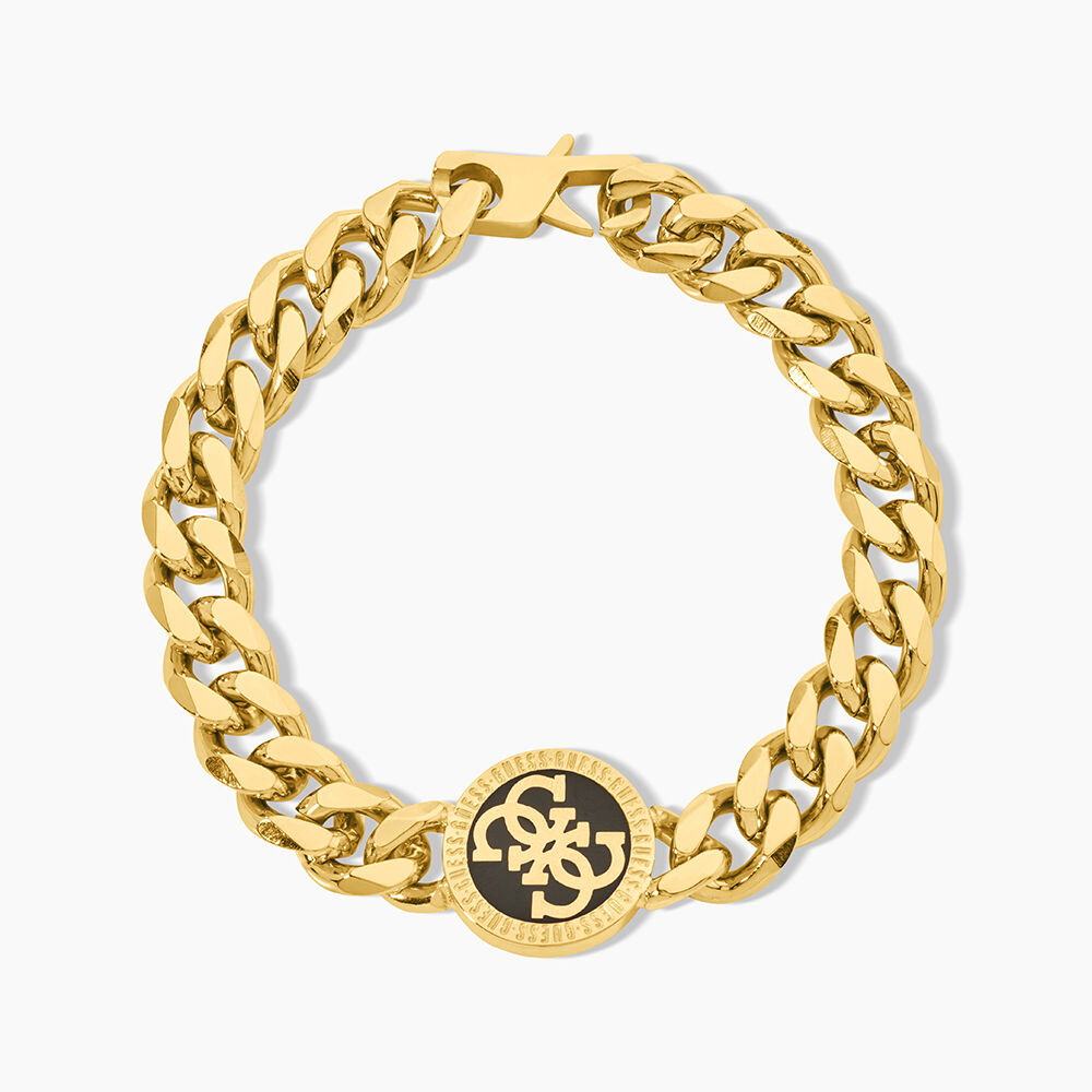 Bracelet Guess 4G Icon Acier Jaune - Bracelets cha&icirc;nes Homme | Marc Orian