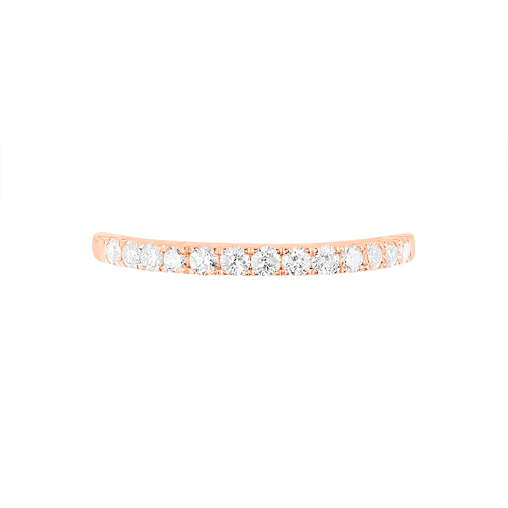 Alliance Pristina Or Rose Diamant - Alliances duo Femme | Marc Orian