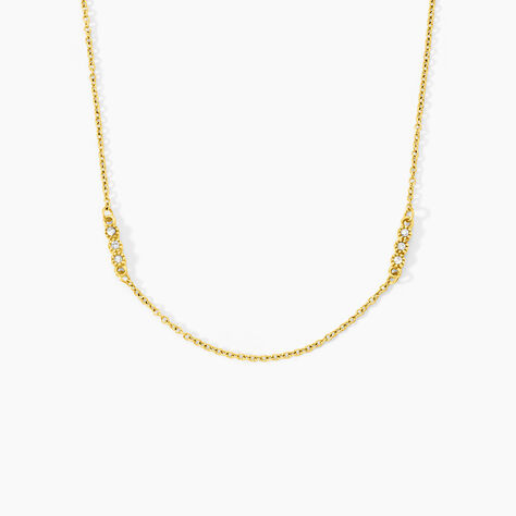 Collier Sheima Acier Jaune Oxyde De Zirconium - Bijoux Femme | Marc Orian