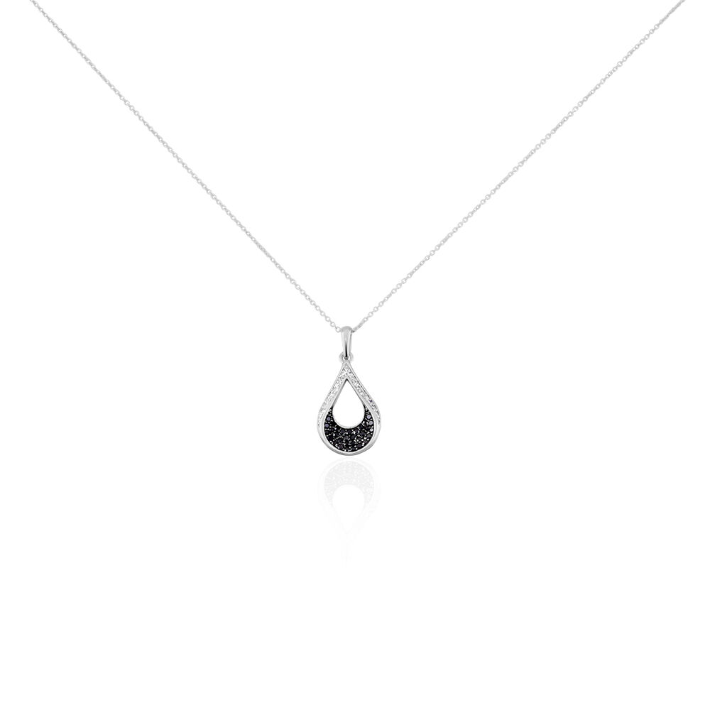 Collier Romanne Or Blanc Diamant - Colliers avec pierres Femme | Marc Orian