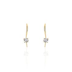 Boucles D'oreilles Pendantes Trevor Plaque Or Jaune Oxyde - Boucles d'oreilles Pendantes Femme | Marc Orian