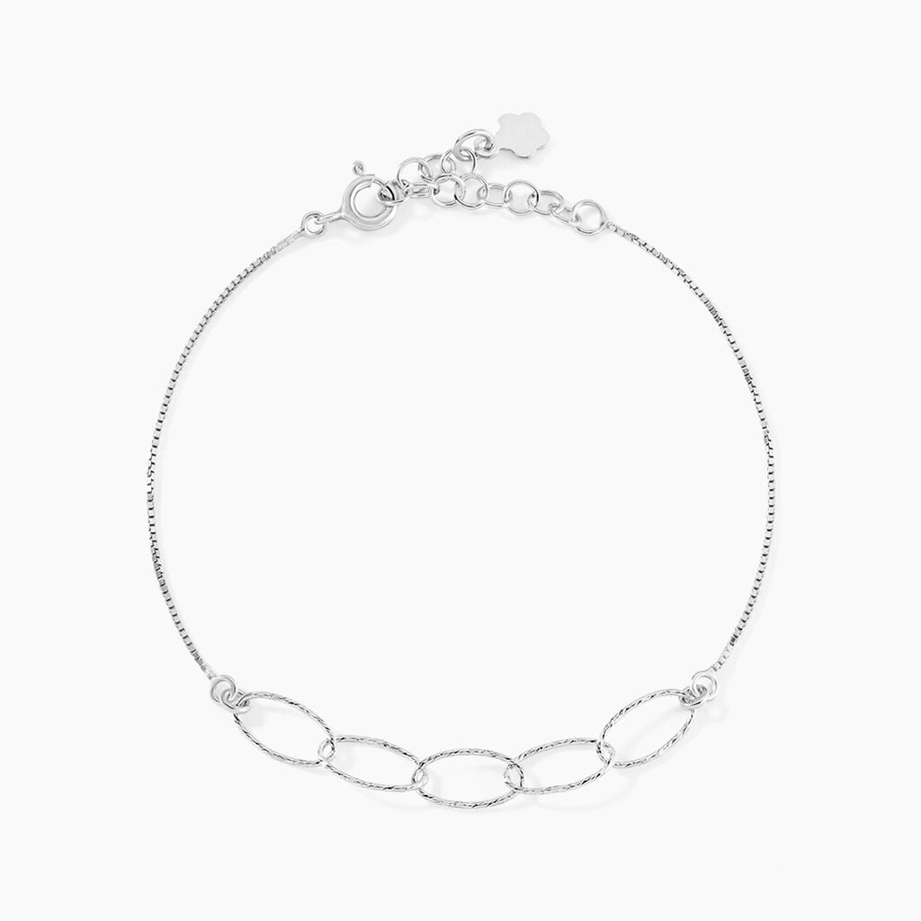 Bracelet Bulle Argent Blanc - Bracelets fantaisie Femme | Marc Orian