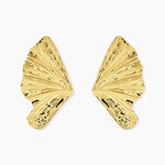 Boucles D'Oreilles Puces Ma&iuml;ssa Acier Jaune - Puces Femme | Marc Orian