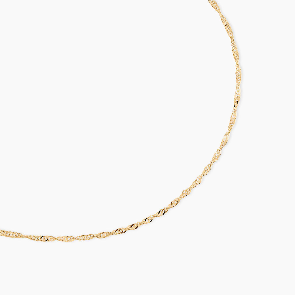 Cha&icirc;ne Imanie Maille Singapour Or Jaune - Chaines Femme | Marc Orian