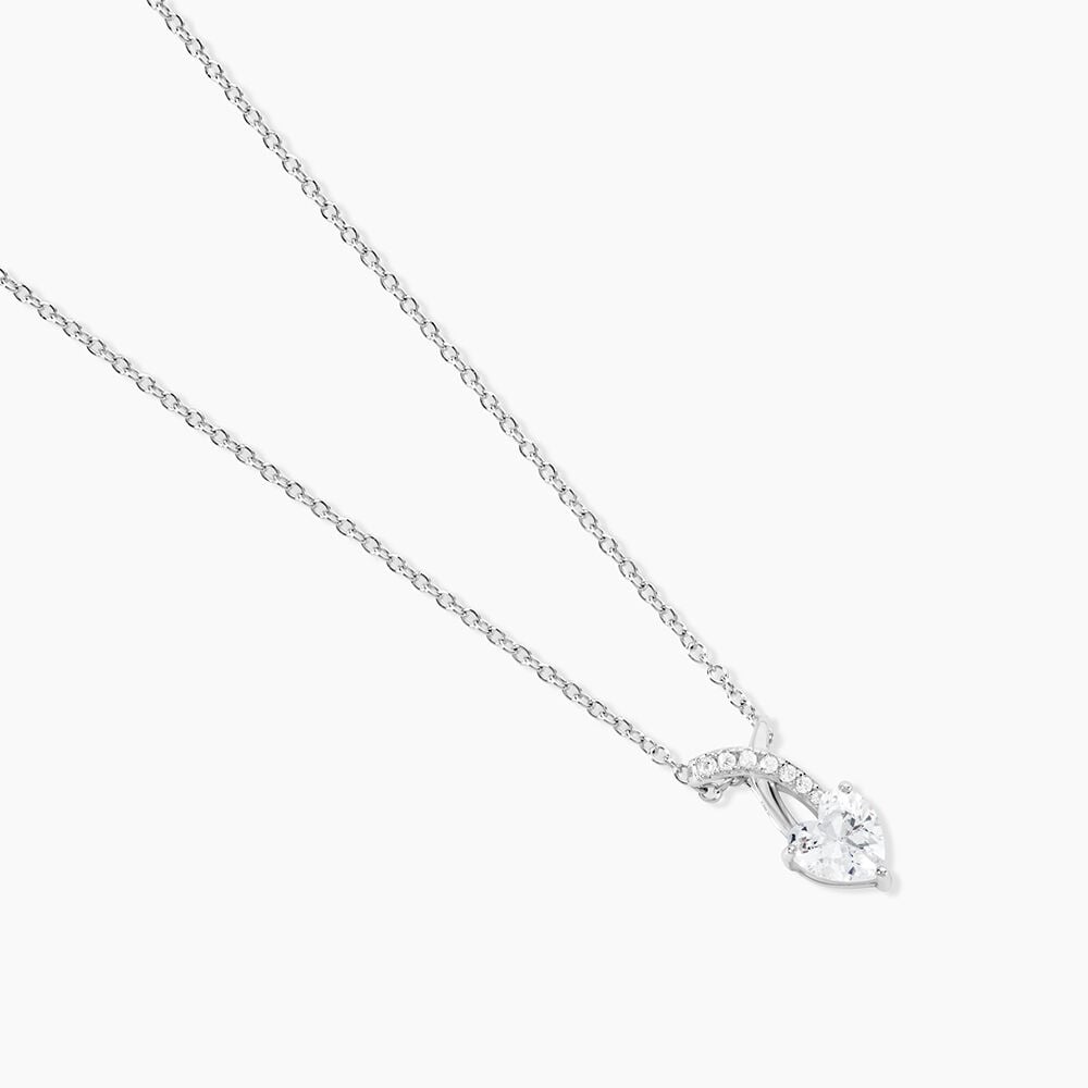 Collier Avalon Argent Blanc Oxyde De Zirconium - Colliers avec pierres Femme | Marc Orian