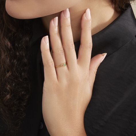 Bague Alisha Or Jaune Emeraude - Bagues Femme | Marc Orian