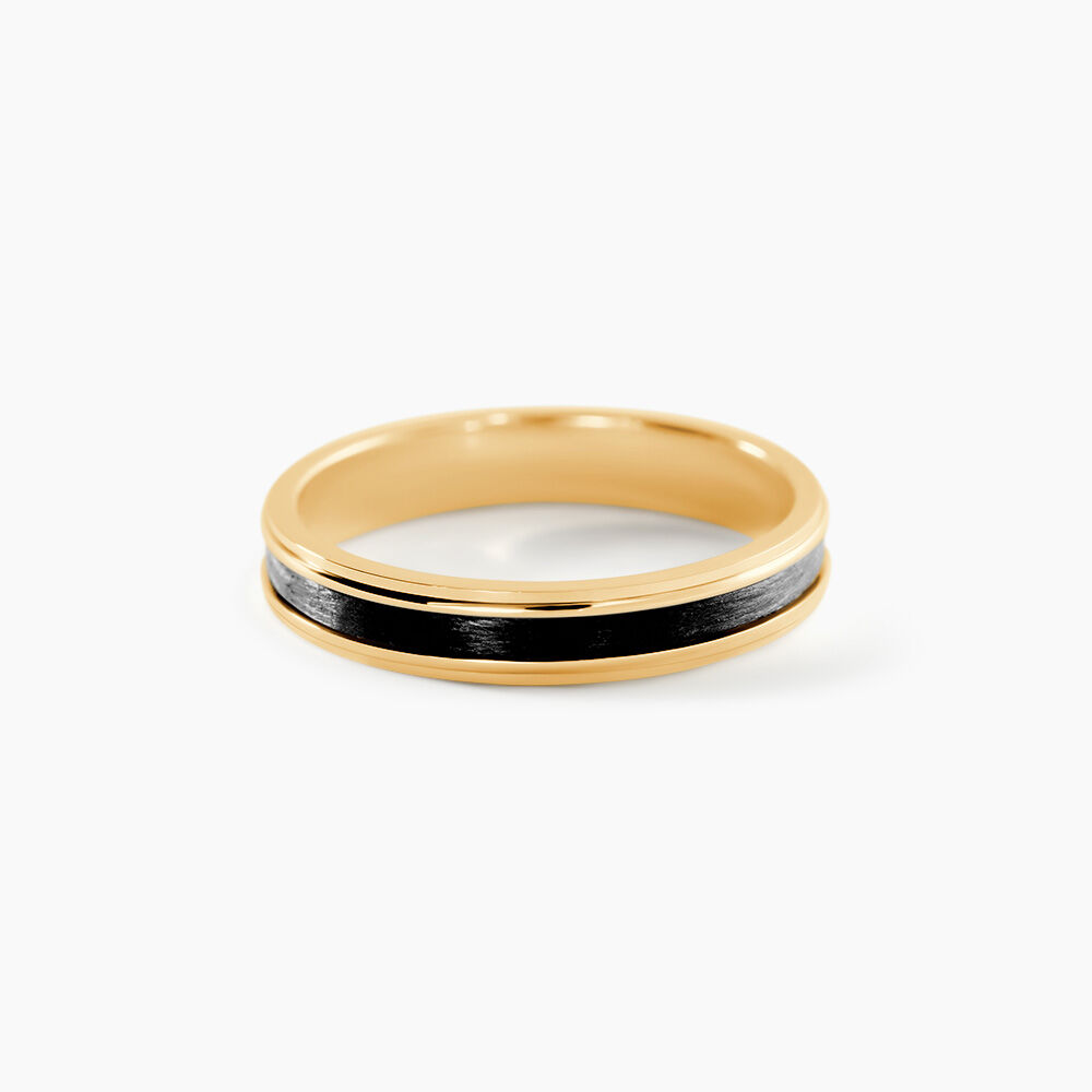 Alliance Camille Ruban Plat Or Jaune - Alliances duo Unisex | Marc Orian