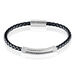 Bracelet Steph Acier Blanc Oxyde Noir - Bracelets cuir Homme | Marc Orian