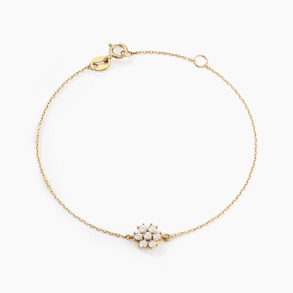 Bracelet Flurry Or Jaune Oxyde De Zirconium - Bracelets chaînes Femme | Marc Orian