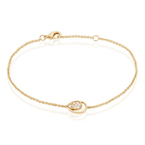 Bracelet Mahalya Plaqu&eacute; Or Jaune Oxyde De Zirconium - Bracelets fantaisie Femme | Marc Orian