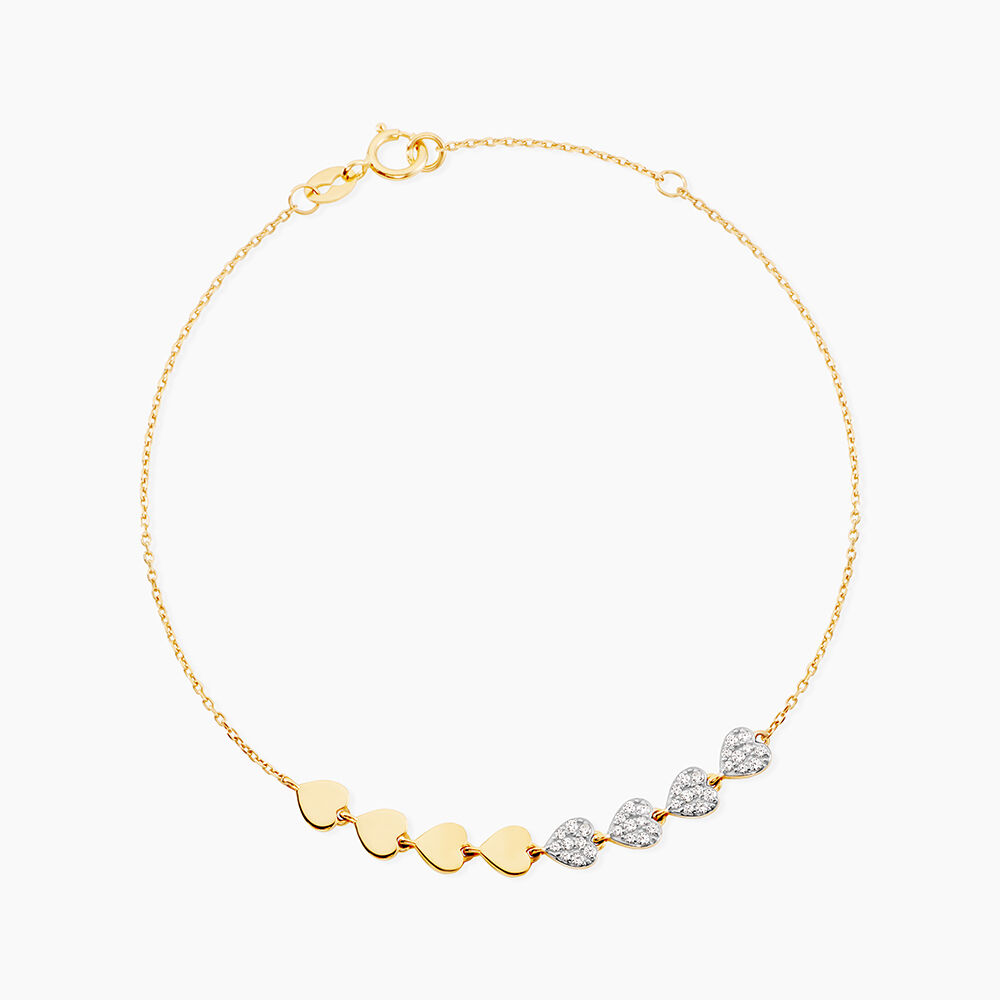 Bracelet Dagmar Or Jaune Oxyde De Zirconium - Bracelets cha&icirc;nes Femme | Marc Orian