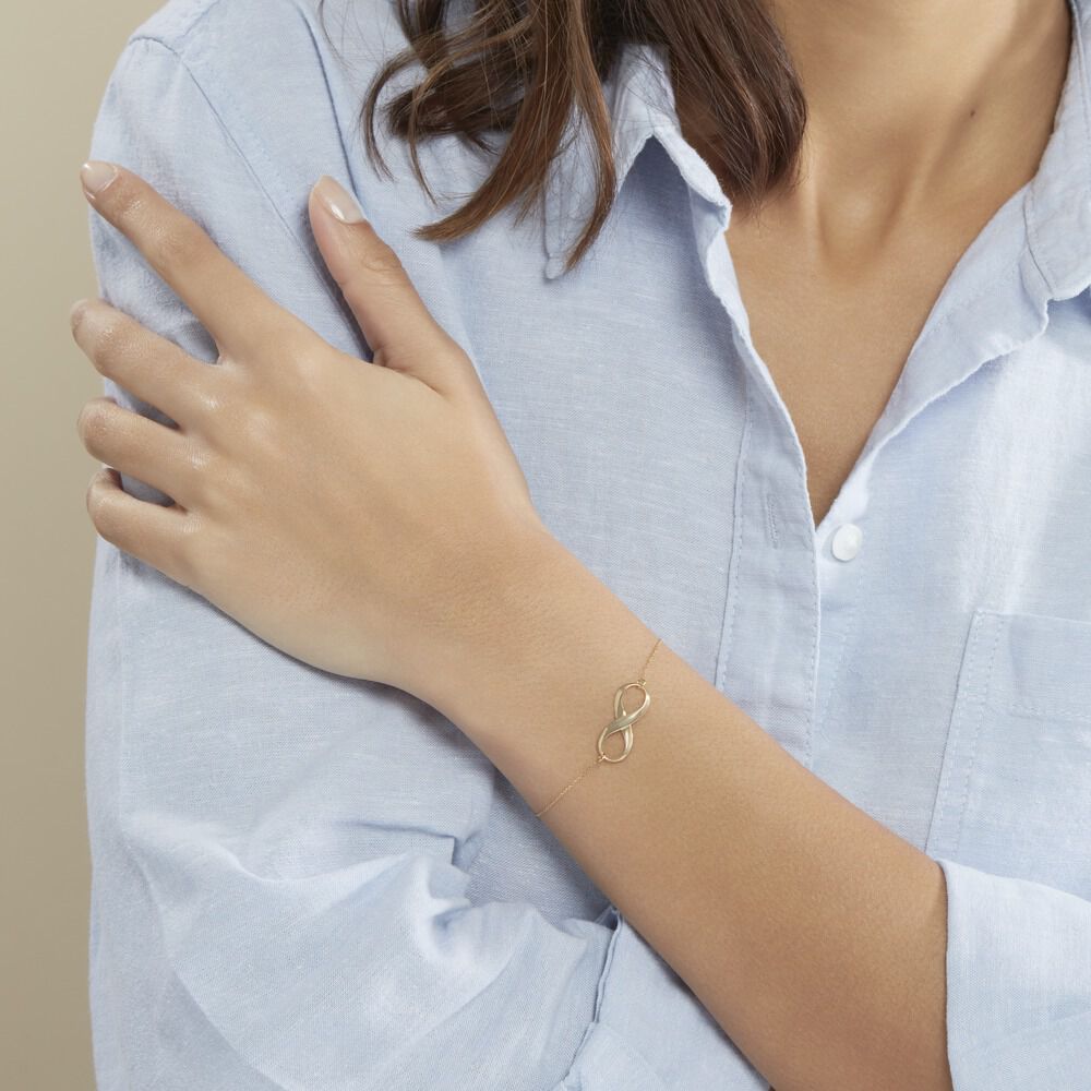 Bracelet Infini Huit Or Jaune - Bracelets chaînes Femme | Marc Orian