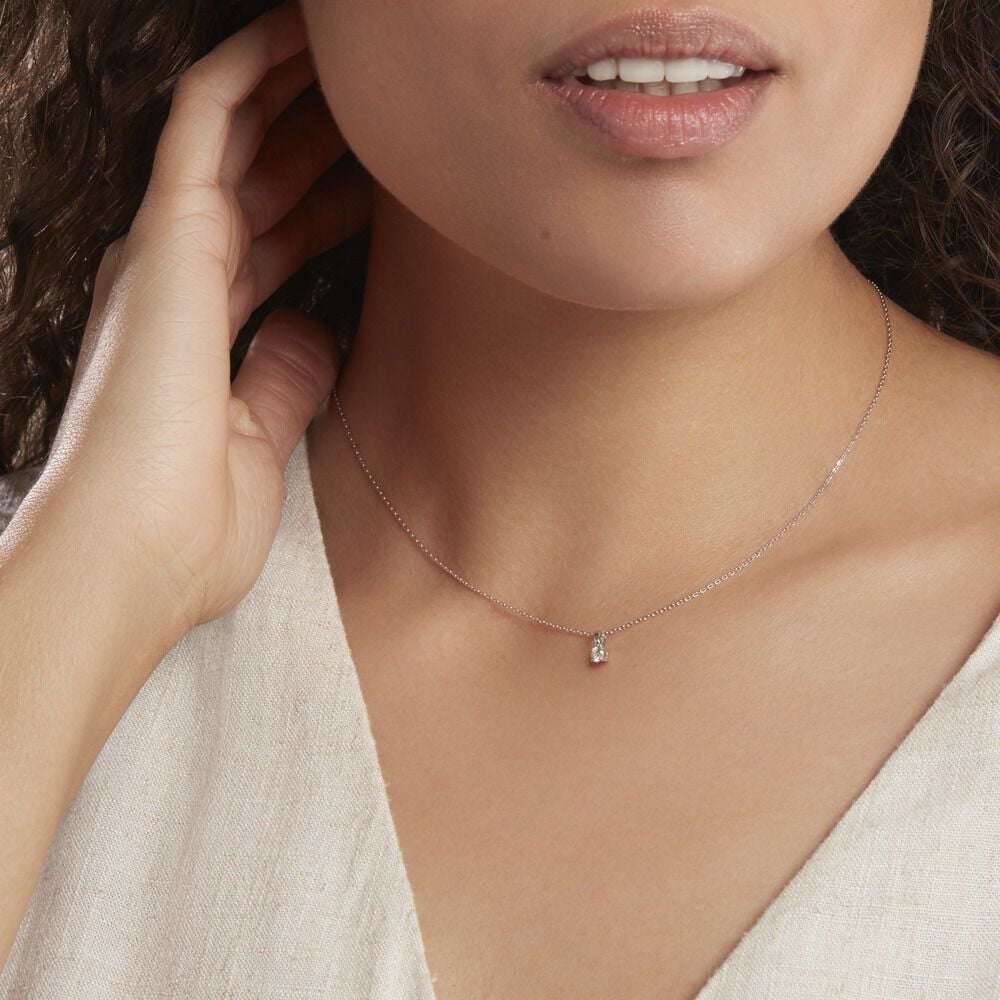 Pendentif Aphrodite Or Blanc Diamant - Pendentifs Femme | Marc Orian