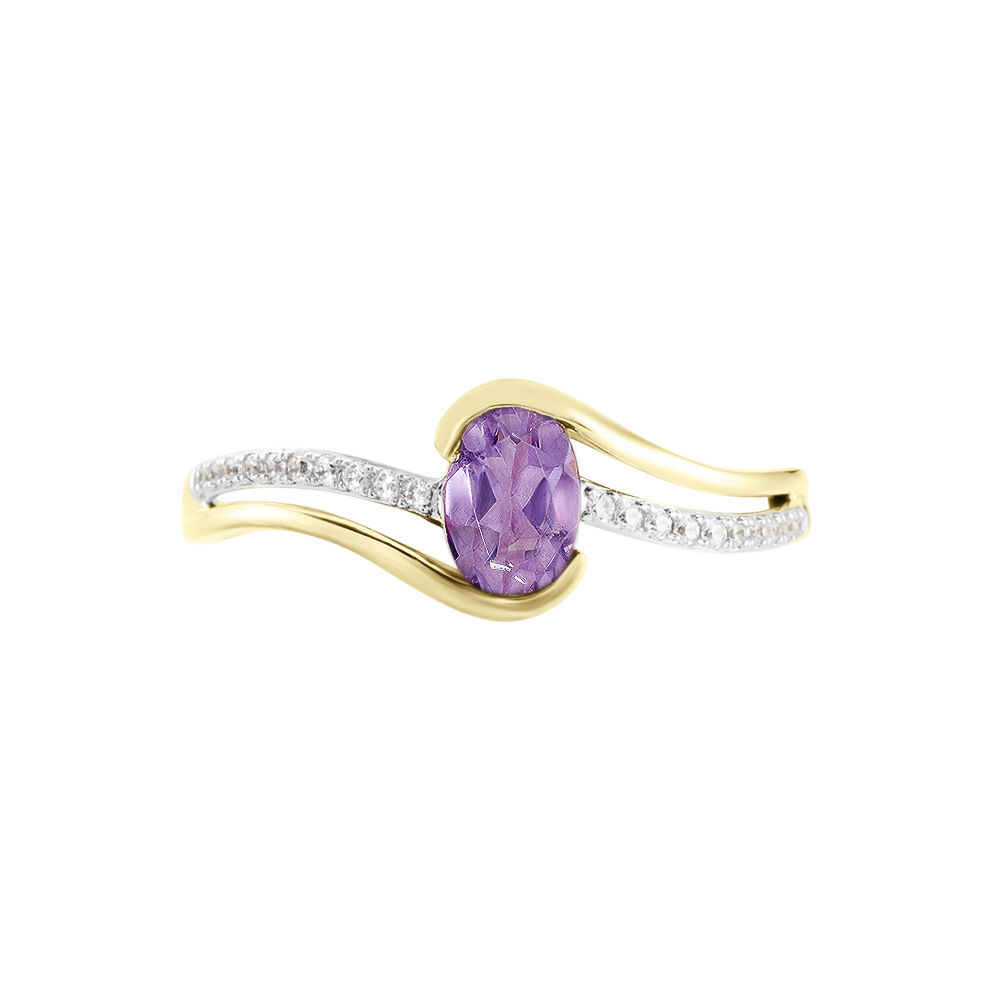 Bague Or Jaune Anja Améthyste - Bagues pierres fines Femme | Marc Orian