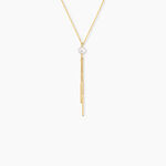 Collier Salman Argent Dor&eacute; A L'Or 750/1000 Perle De Culture - Colliers avec pierres  | Marc Orian