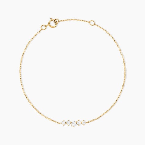 Bracelet Dipak Or Jaune Oxyde De Zirconium - Bracelets chaînes Femme | Marc Orian