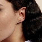 Boucles D'oreilles Puces Daria Or Blanc Oxyde De Zirconium - Puces Femme | Marc Orian