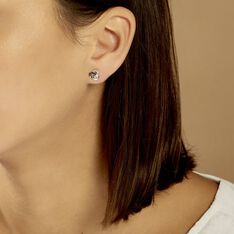 Boucles D'oreilles Puces Constellation Or Blanc Diamant - Clous d'oreilles Femme | Marc Orian