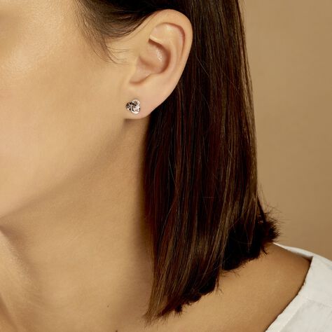 Boucles D'oreilles Puces Constellation Or Blanc Diamant - Clous d'oreilles Femme | Marc Orian