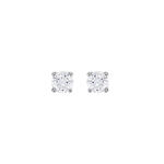 Boucles D'oreilles Puces Victoria Or Blanc Diamant - Puces Femme | Marc Orian