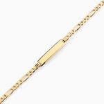 Bracelet Identit&eacute; Cameo Or Jaune - Gourmettes Femme | Marc Orian