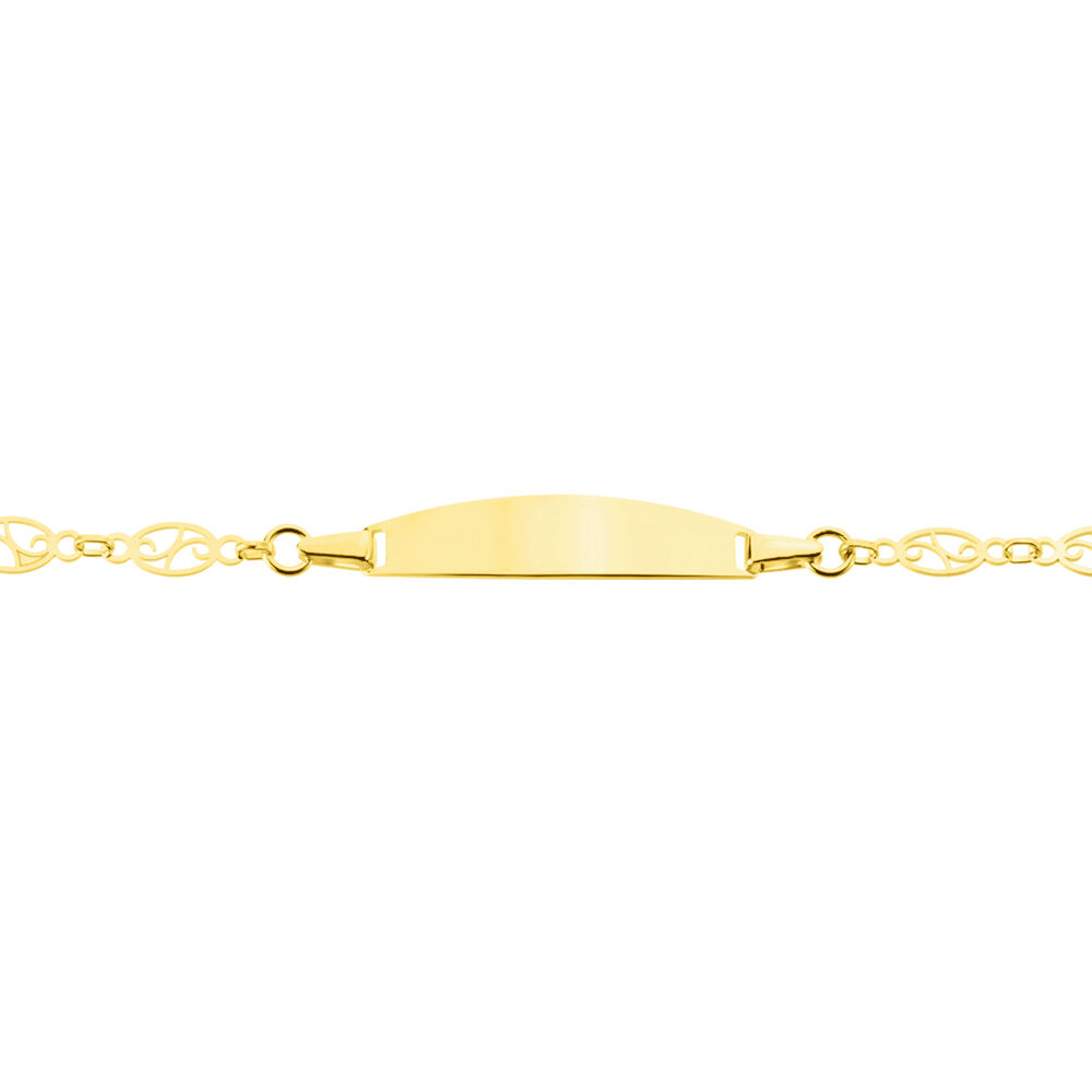 Bracelet Identité Eudoxie Maille Filigrane Or Jaune - Gourmettes Enfant | Marc Orian