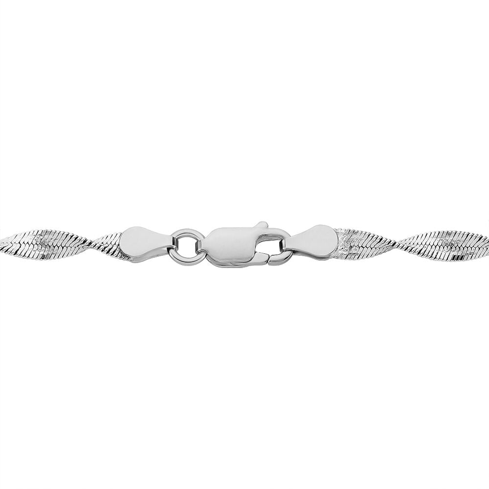 Collier Ciana Torsade Diamante Argent Blanc - Chaines Femme | Marc Orian