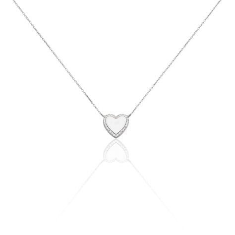 Collier Tylvina Argent Blanc Oxyde De Zirconium - Colliers avec pierres Femme | Marc Orian