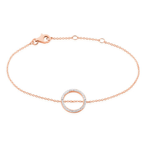 Bracelet Alysone Argent Rose Oxyde De Zirconium - Bracelets chaînes Femme | Marc Orian