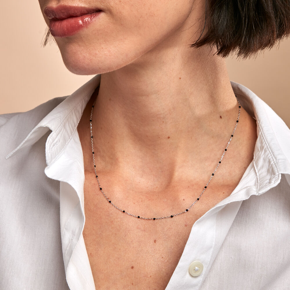 Collier Molly Argent Blanc - Colliers Femme | Marc Orian