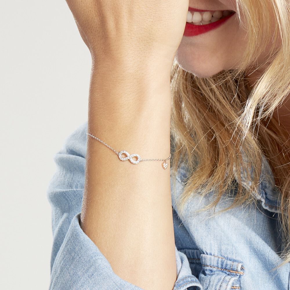 Bracelet Nella Argent Blanc Oxyde De Zirconium - Bracelets chaînes Femme | Marc Orian