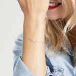 Bracelet Nella Argent Blanc Oxyde De Zirconium - Bracelets fantaisie Femme | Marc Orian