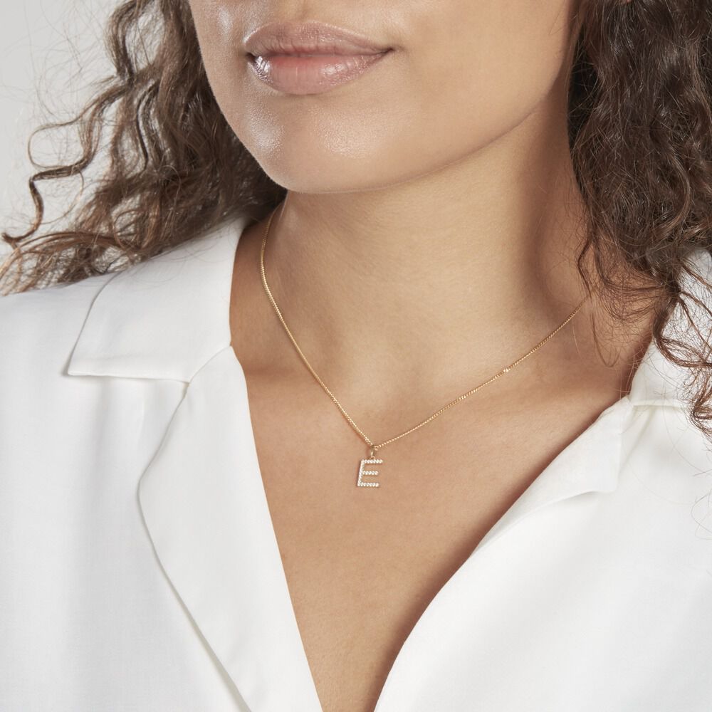 Pendentif Klementine Or Jaune Oxyde De Zirconium - Pendentifs Famille | Marc Orian