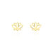 Boucles D'oreilles Puces Franny Fleur De Lotus Or Jaune - Puces Femme | Marc Orian