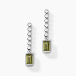 Boucles D'oreilles Pendantes Mayfair Shine Argent Blanc Oxyde - Pendantes Femme | Marc Orian