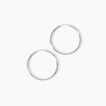 Cr&eacute;oles Argent Blanc Olympia - Cr&eacute;oles Femme | Marc Orian