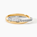 Alliance Double Anneaux Ruban Plat Or Bicolore - Alliances duo Unisex | Marc Orian