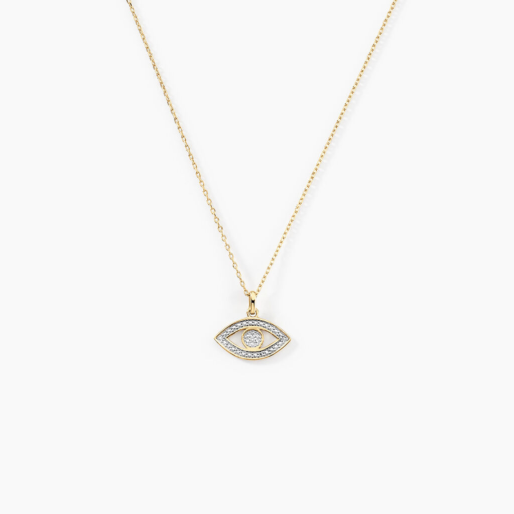 Collier Xandra Or Jaune Diamant - Colliers avec pierres Femme | Marc Orian