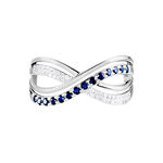 Bague Or Blanc Maudy Saphirs Diamants - Bagues vintage Femme | Marc Orian