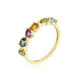 Bague Hortense Or Jaune Topaze P&eacute;ridot - Bagues pierres fines Femme | Marc Orian