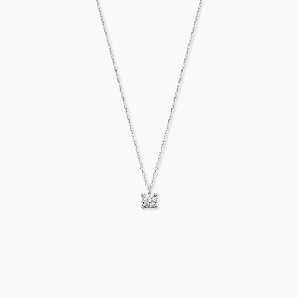 Collier Kate Or Blanc Diamant - Colliers avec pierres Femme | Marc Orian