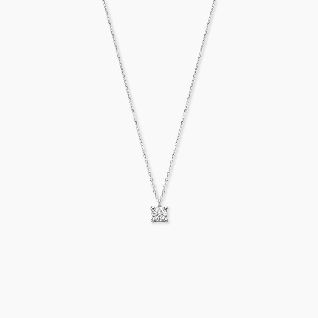 Collier Kate Or Blanc Diamant - Colliers avec pierres Femme | Marc Orian
